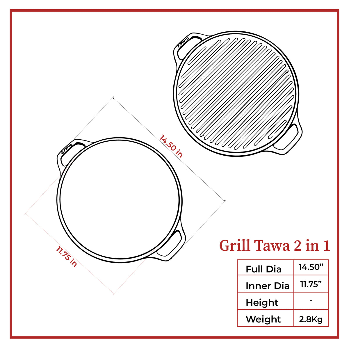 Grill Tawa 2 in 1
