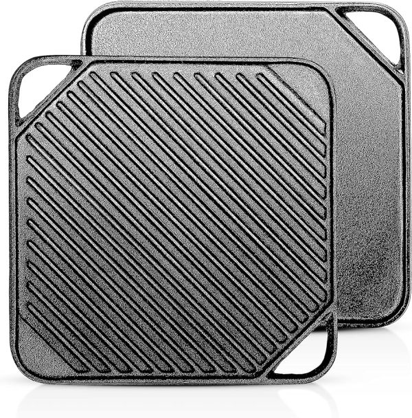 10 in (25 cm) Cast-Iron Grill Square